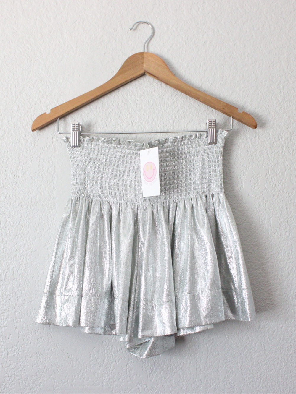 Queen of Sparkles Swing Shorts Silver